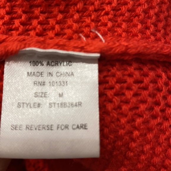 Sweater. Bright red - Picture 4 of 5